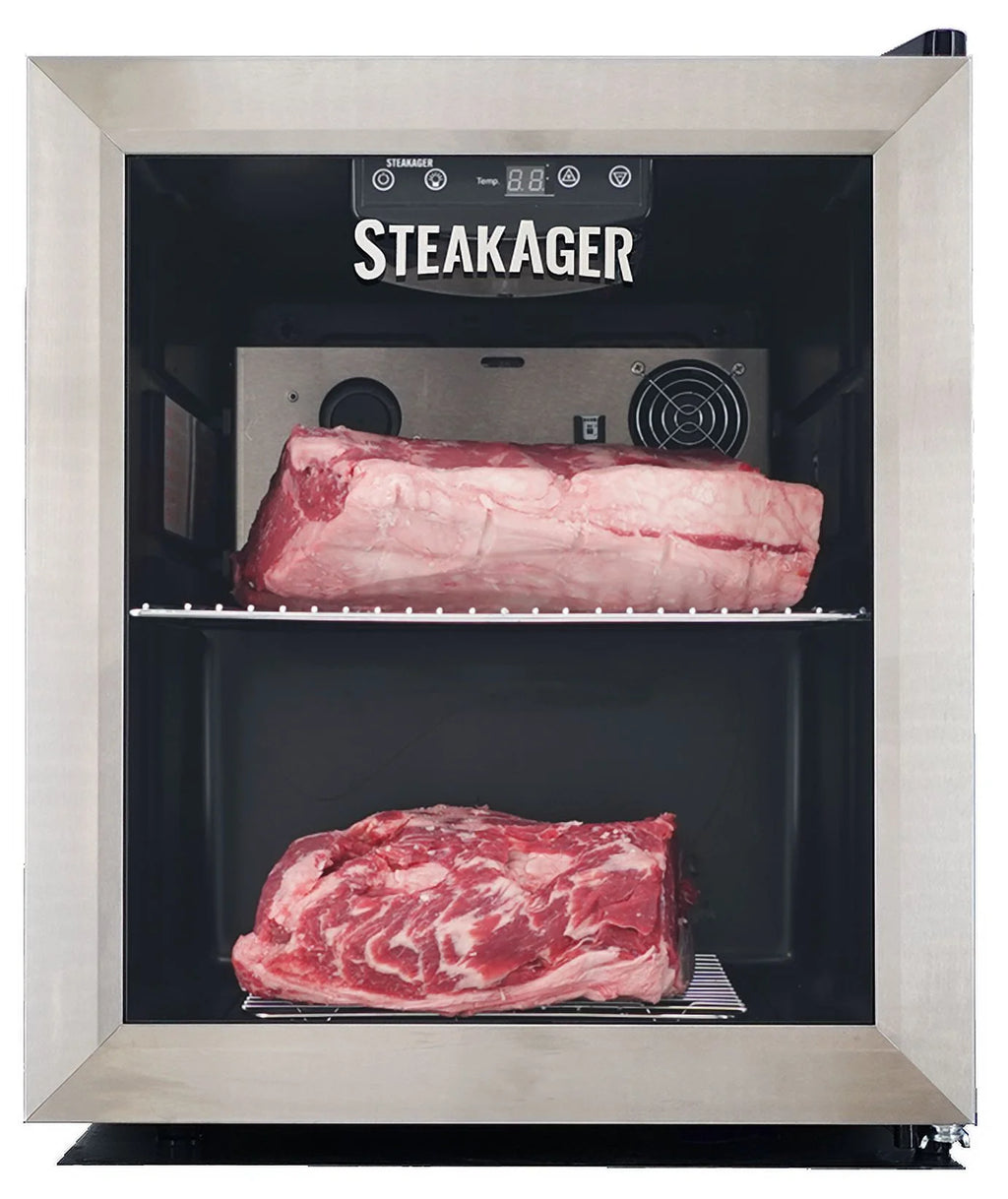 Black and Stainless Steel Home Beef Dry Aging Refrigerator with 20Lbs Capacity W9267