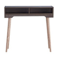 Modern Wood Console Table in Weathered Walnut C38624
