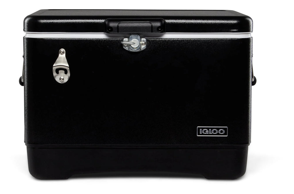 54 Qt Hard Sided Cooler, Black O8345