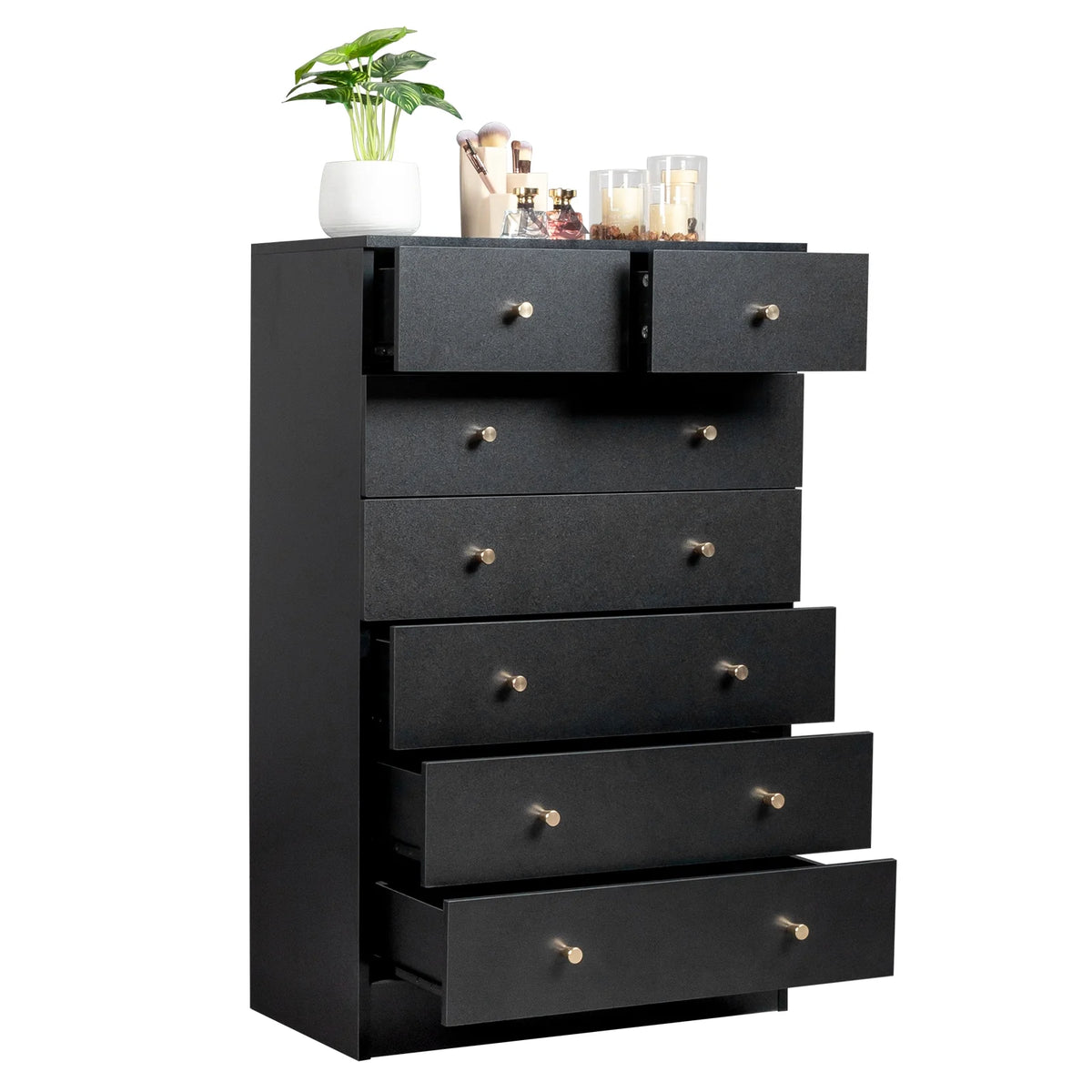 White 7 Drawer Wood Dresser O507868