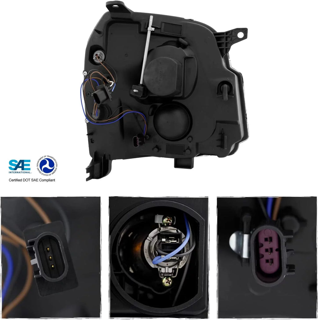 Black Projector Headlights Pair P9437
