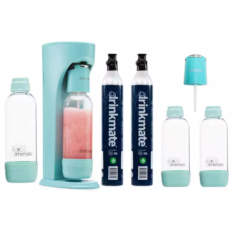Sparkling Water Soda Maker Party Pack with 2 60L CO2 Cartridges H323