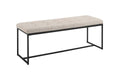 48x22 Upholstered Bench with Metal Base L652
