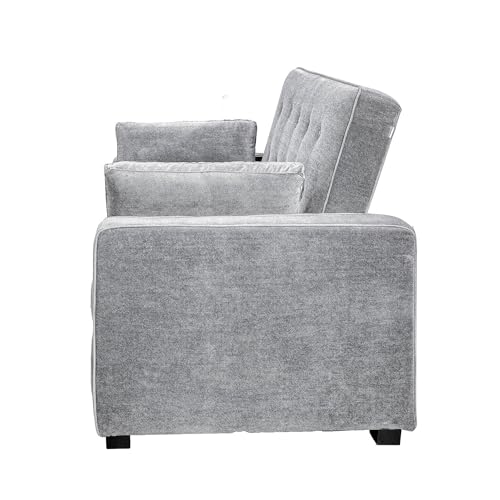 Queen Size Velvet Convertible Sleeper Sofa F322610