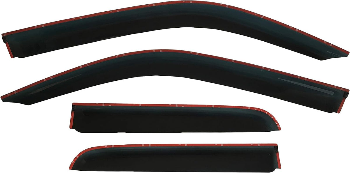 Dark Tinted Side Window Visor Deflectors Rain Guards for Dodge RAM 1500 Quad cab 2019 2020 2021 Pack of 2 F38221