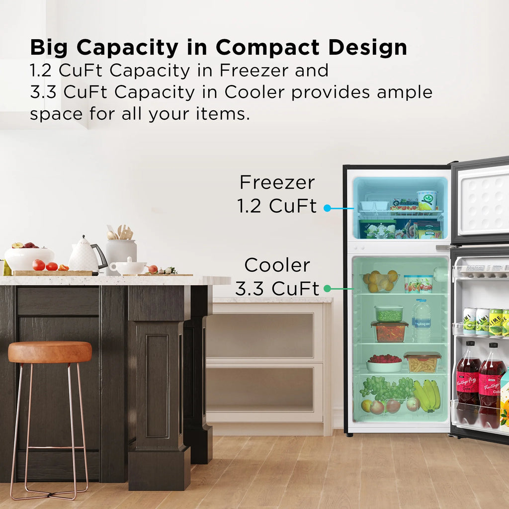 4.5 Cu. ft. Two Door Refrigerator Stainless Look T214487