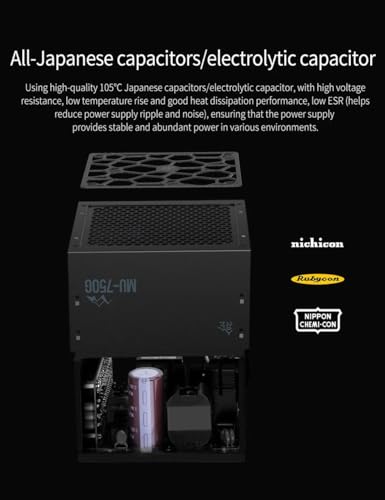 750W White 80 Plus Gold ATX 3.0 Power Supply E579