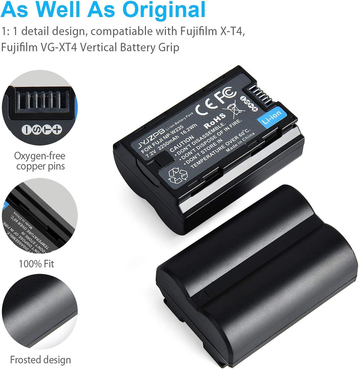 Rechargeable Li-Ion Camera Battery 2-Pack with Battery Charger L786609