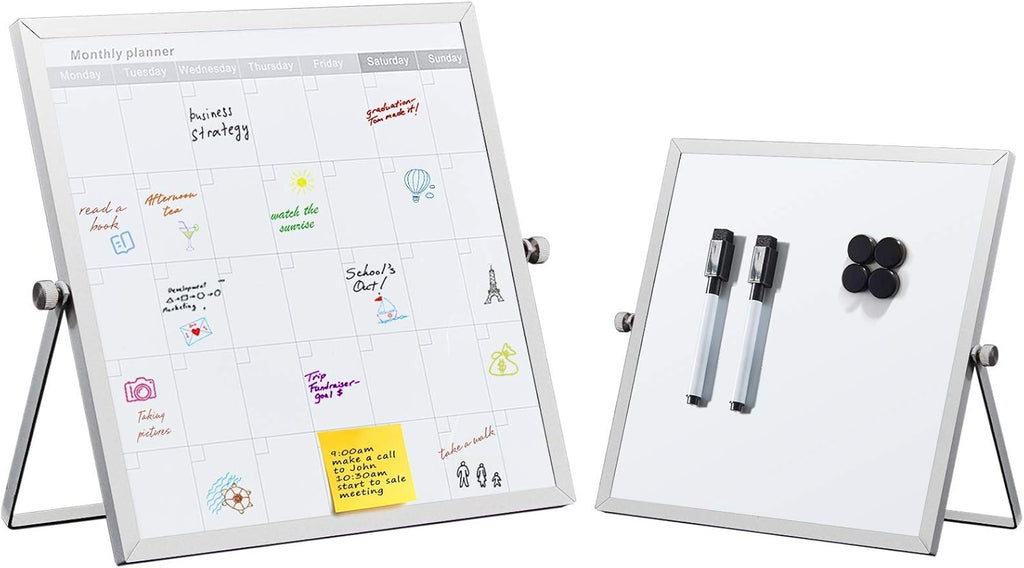 Monthly Dry Erase Calendar Whiteboard Cork Board Combo 36x24 inches A528