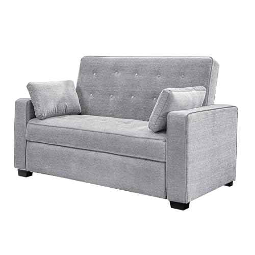 Queen Size Velvet Convertible Sleeper Sofa F322610