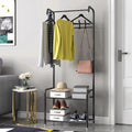 Metal Hall Tree Storage Organizer Shelf Clothes Stand Q346196