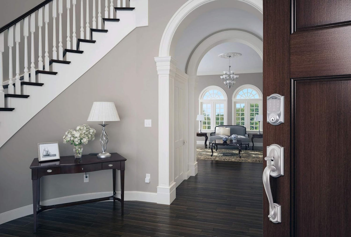 Touchscreen Smart Deadbolt with Built-in Alarm L26472