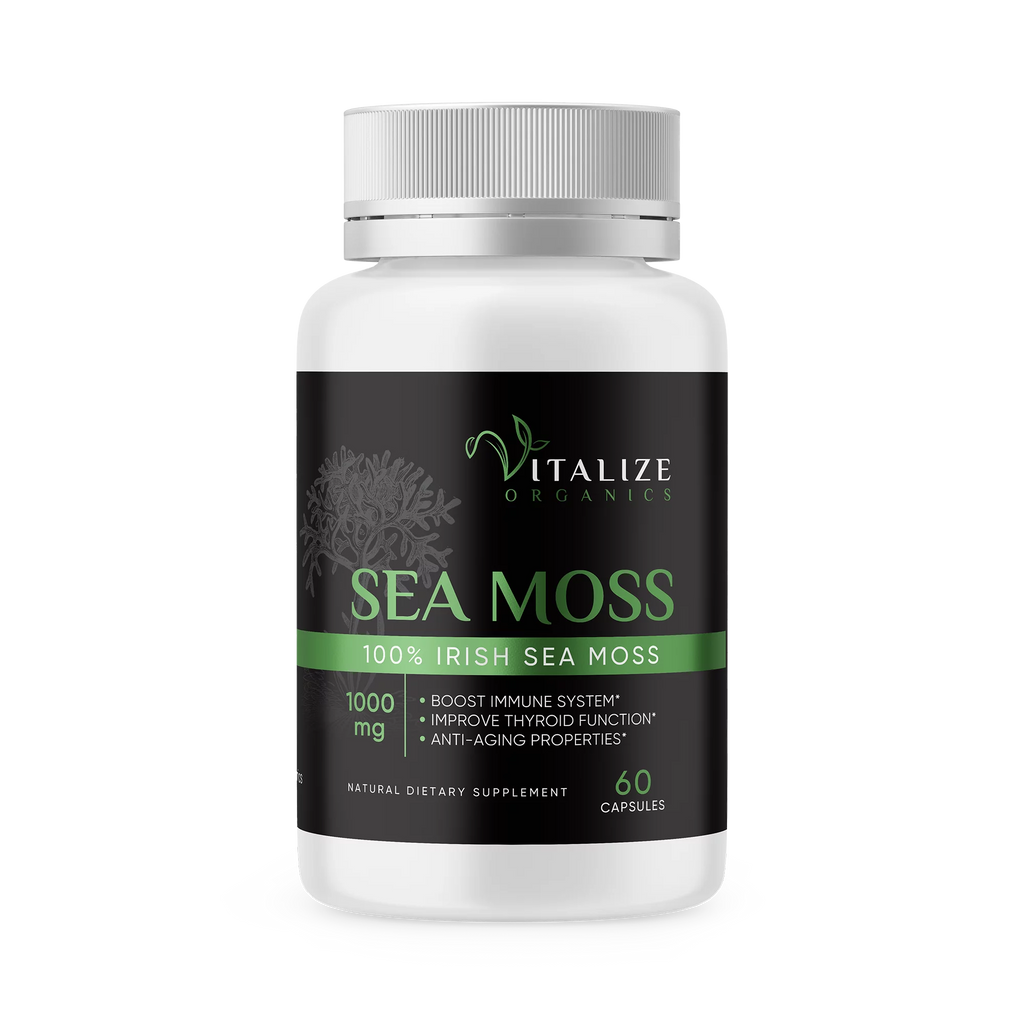Organic Wildcrafted Irish Sea Moss Vegan Capsules A3036