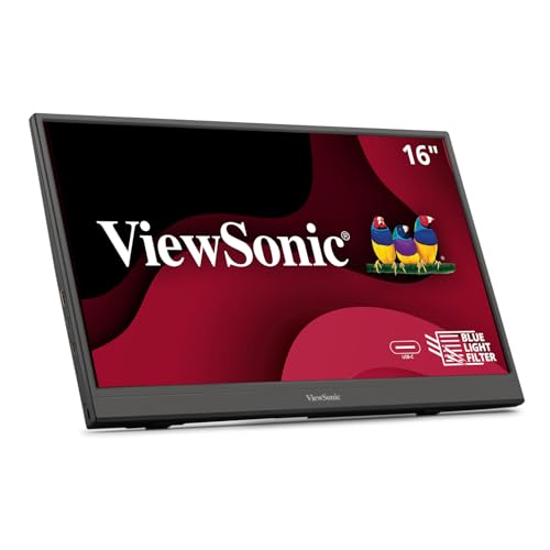 16 Inch 1080p FHD IPS Portable Monitor with Built-in Stand and Protective Case R68135