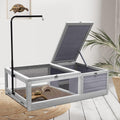Wooden Tortoise House Habitat with Light Support C457270