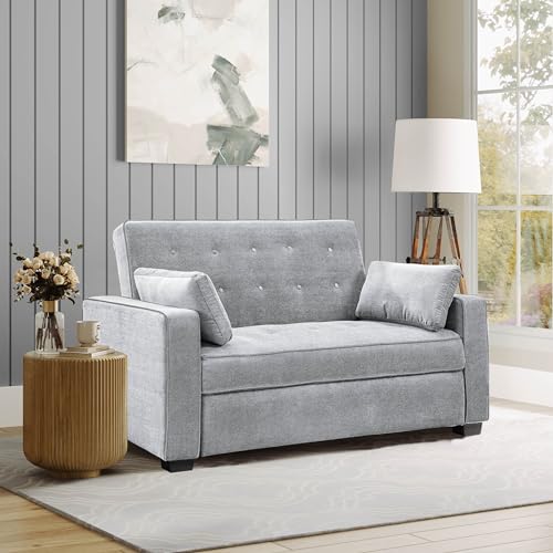 Queen Size Velvet Convertible Sleeper Sofa F322610