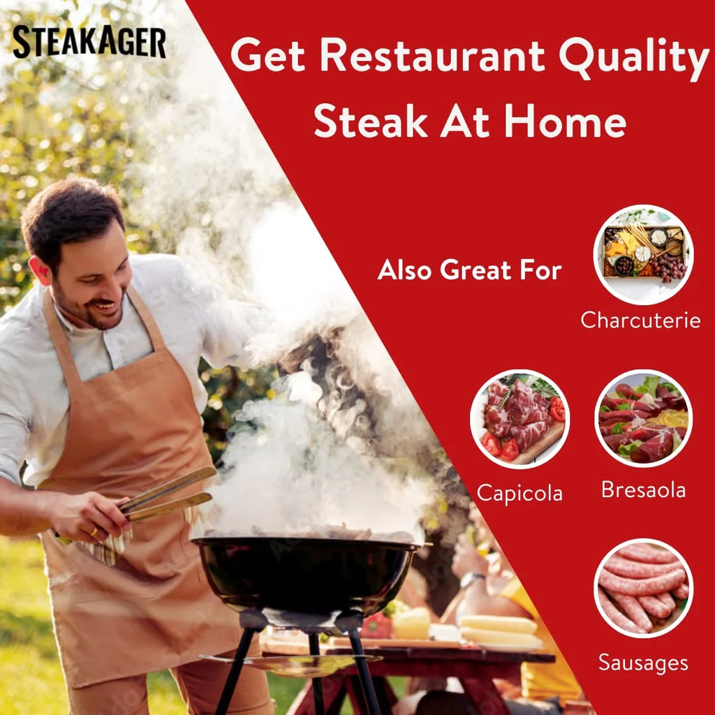 Black and Stainless Steel Home Beef Dry Aging Refrigerator with 20Lbs Capacity W9267