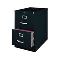 Black 2 Drawer Legal Size File Cabinet N104