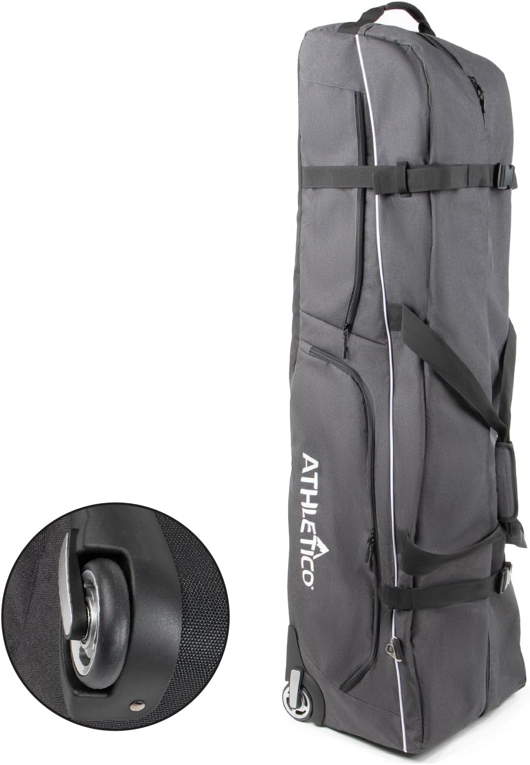 Heavy Duty Padded Wheeled Golf Travel Bag F7851
