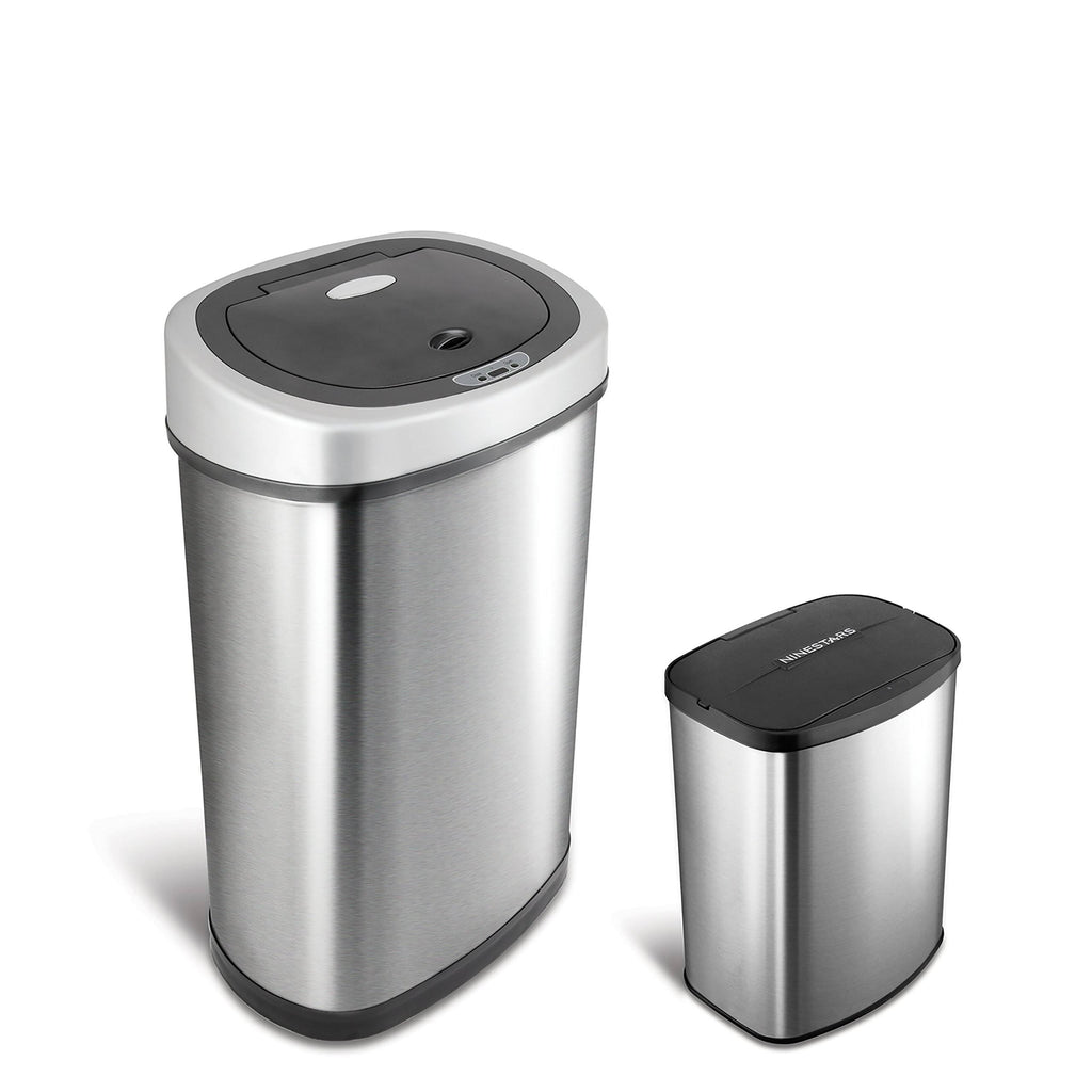 Motion Sensor Touchless 13.2 Gal / 2.1 Gal Stainless Steel Trash Can E200