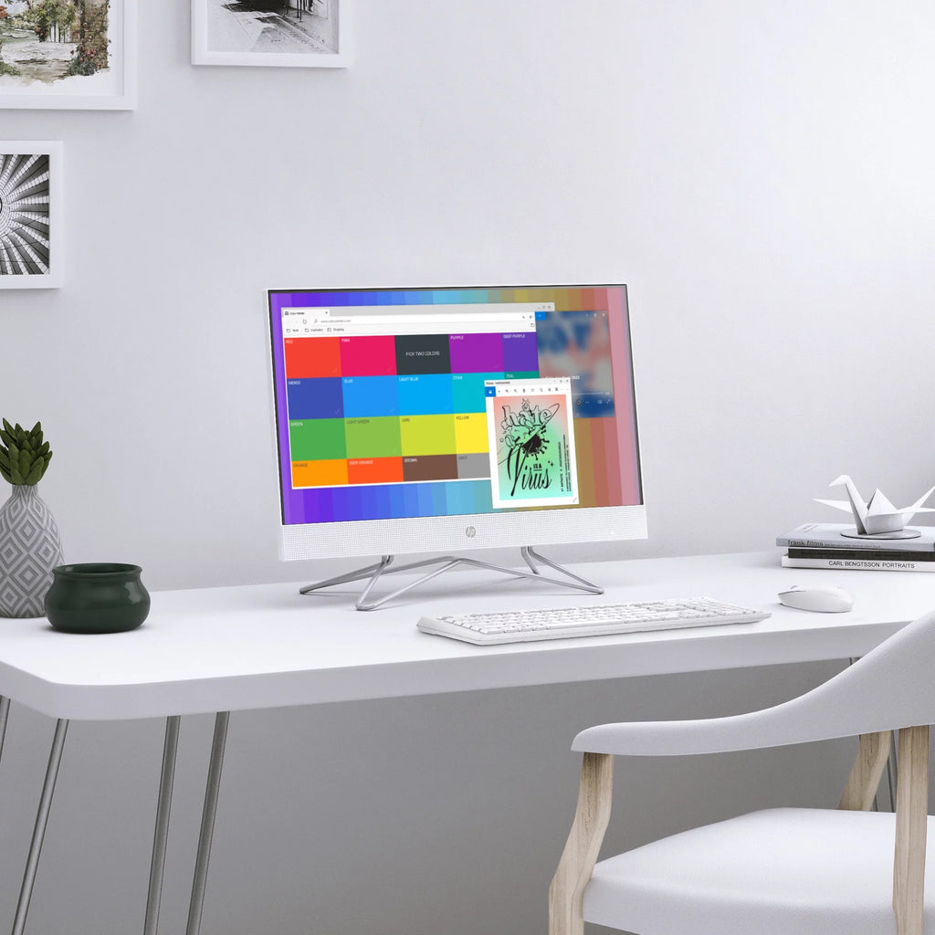 23.8" Touch FHD All-in-One PC, Intel Core i3-1115G4, 8GB SDRAM, 256GB SSD, Snow White, Windows 11 Home J75211