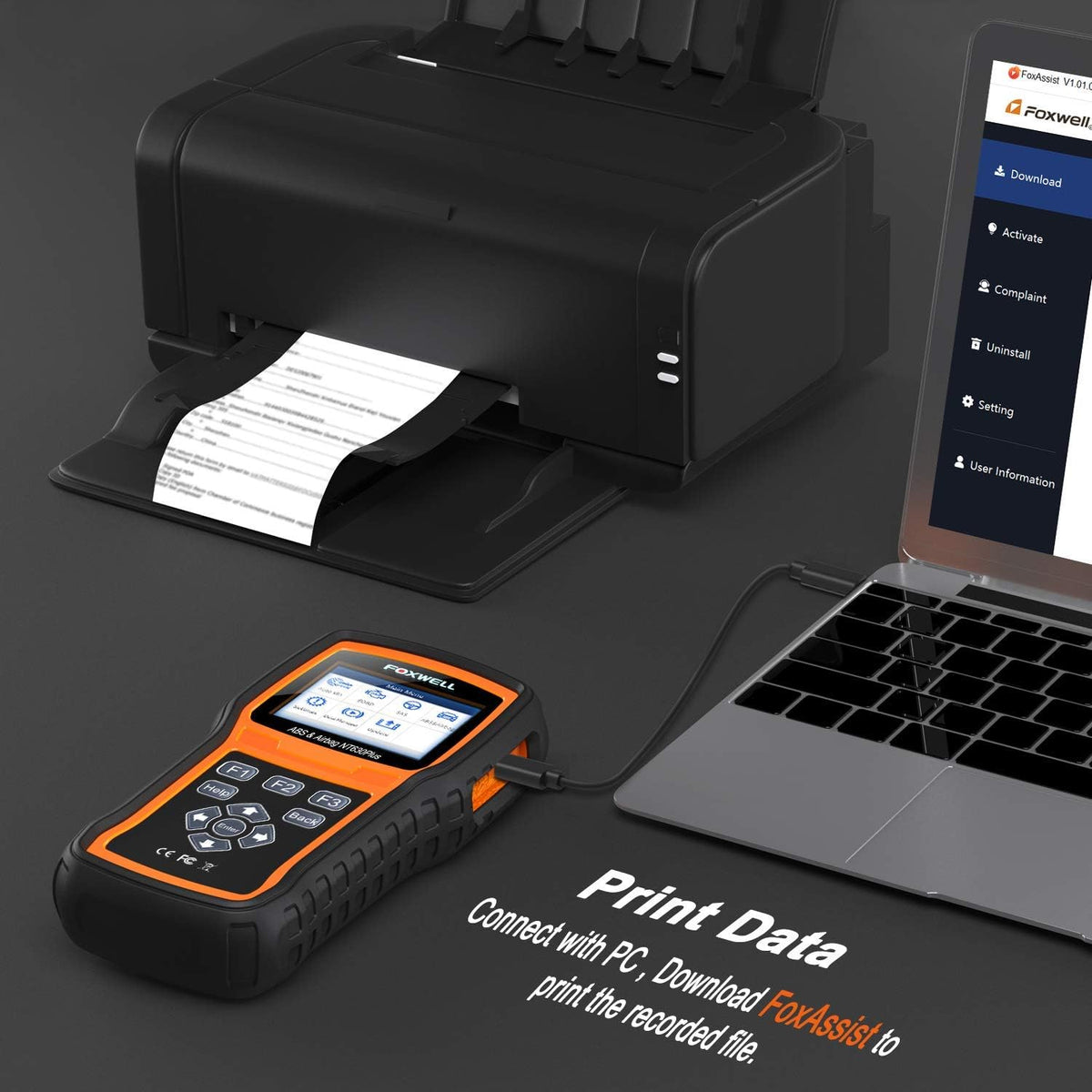 OBD2 Scanner ABS SRS Bidirectional Scan Tool W287175
