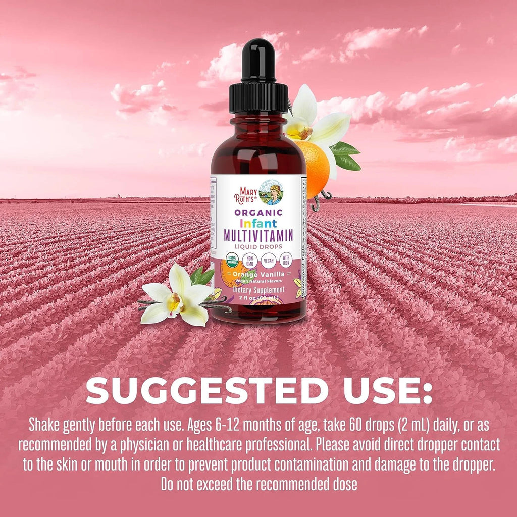 USDA Organic Multivitamin Liquid Drops, 2 fl oz O913674