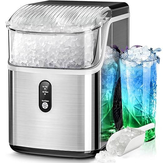 Black Portable Ice Maker Machine with Self-Cleaning Function I509