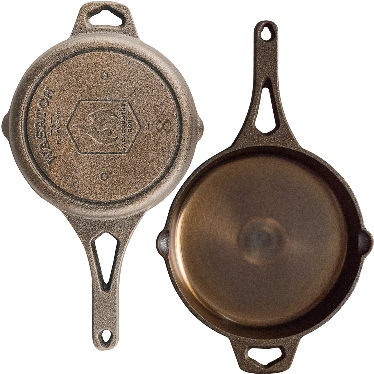 8 Inch Pre-Seasoned Round Cast Iron Skillet Q8103