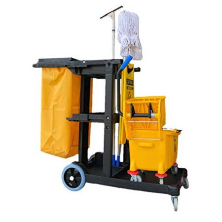 Yellow/Grey Commercial Janitorial Cart X9358