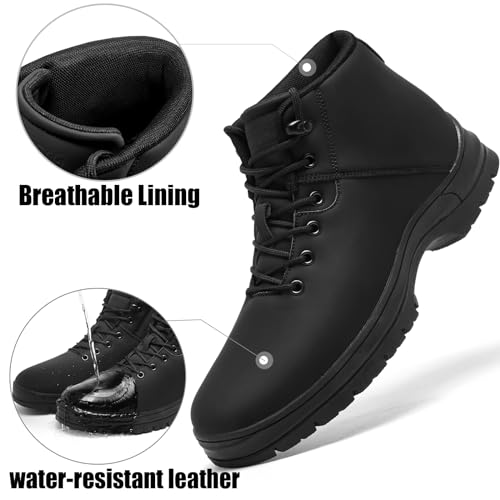 Mens Lightweight Water Resistant Mid Ankle Hiking Boots D8155