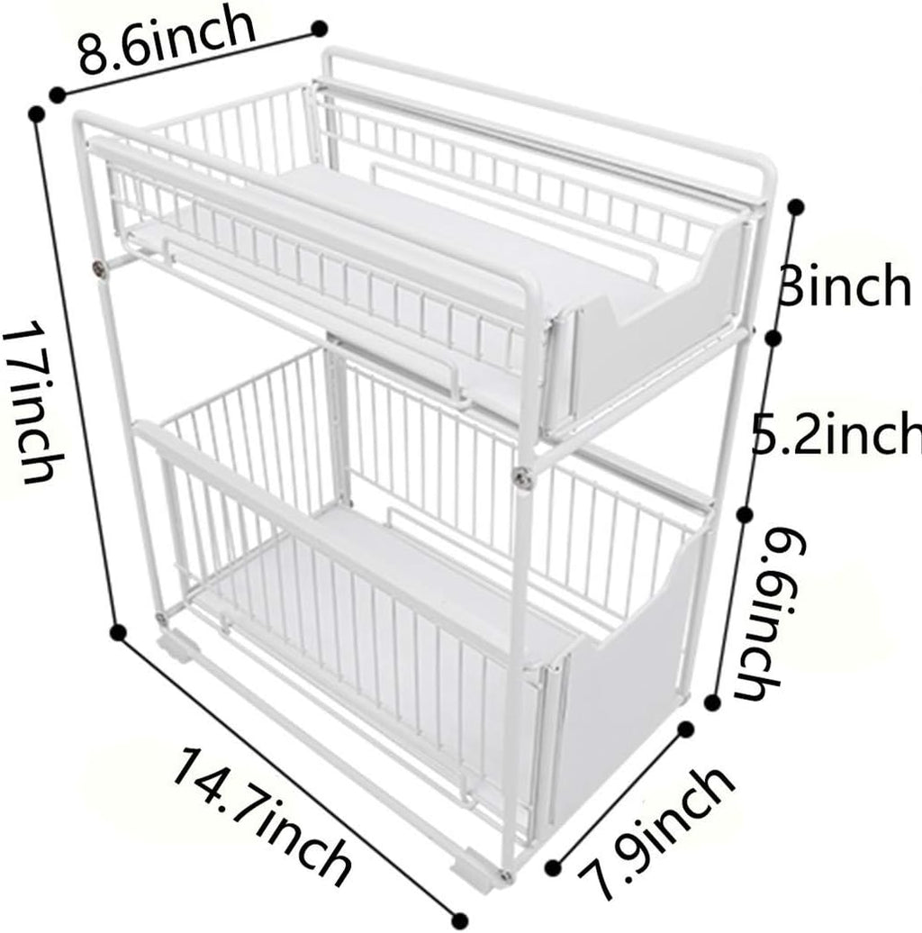 Under Sink Cabinet Organizer with Sliding Drawer L663910