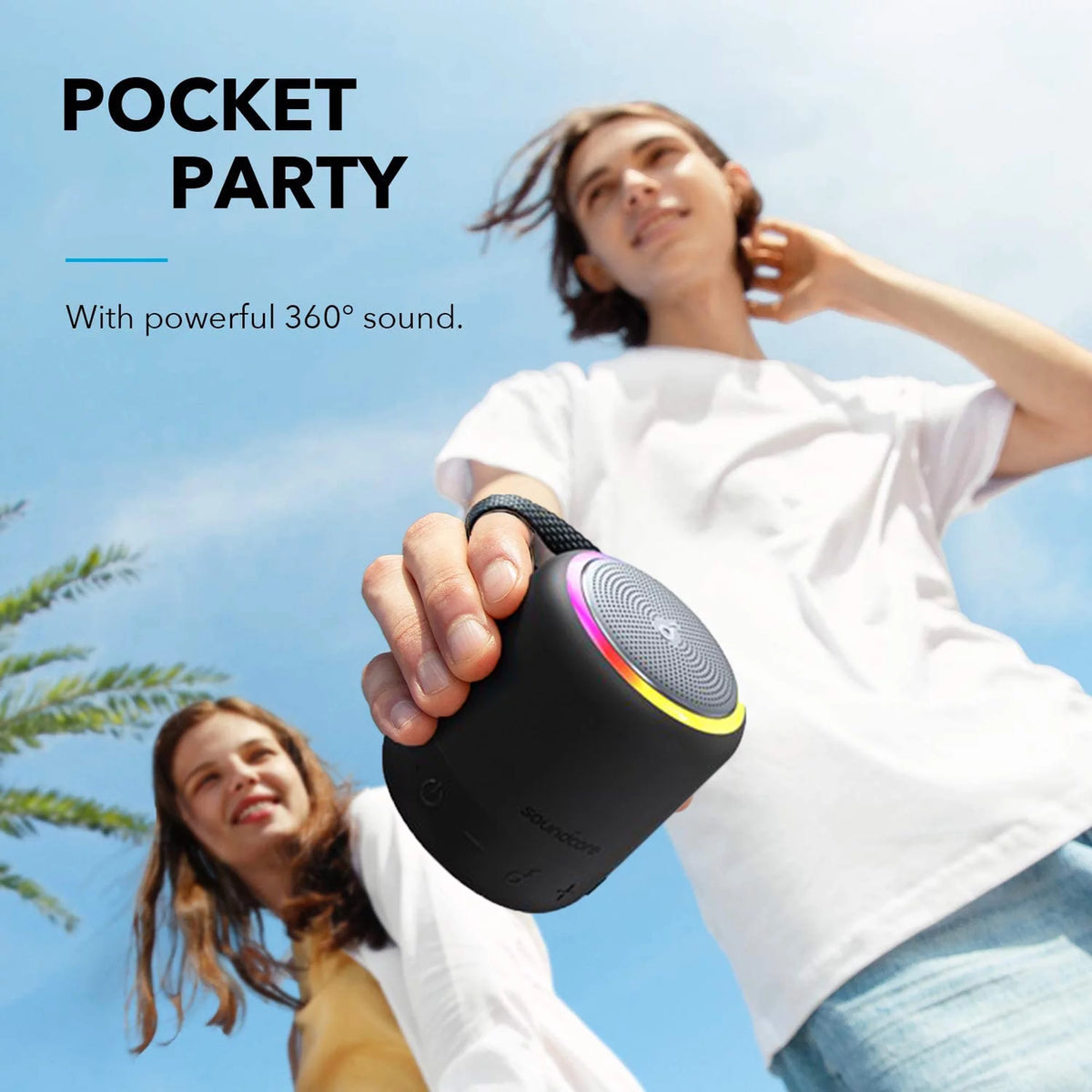 Mini 3 Pro Portable Speaker, 15-Hour Playtime, IPX7 Waterproof M513