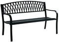 Black Traditional Park Bench B6877