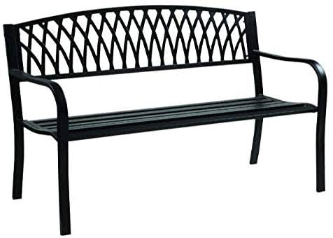 Black Traditional Park Bench B6877