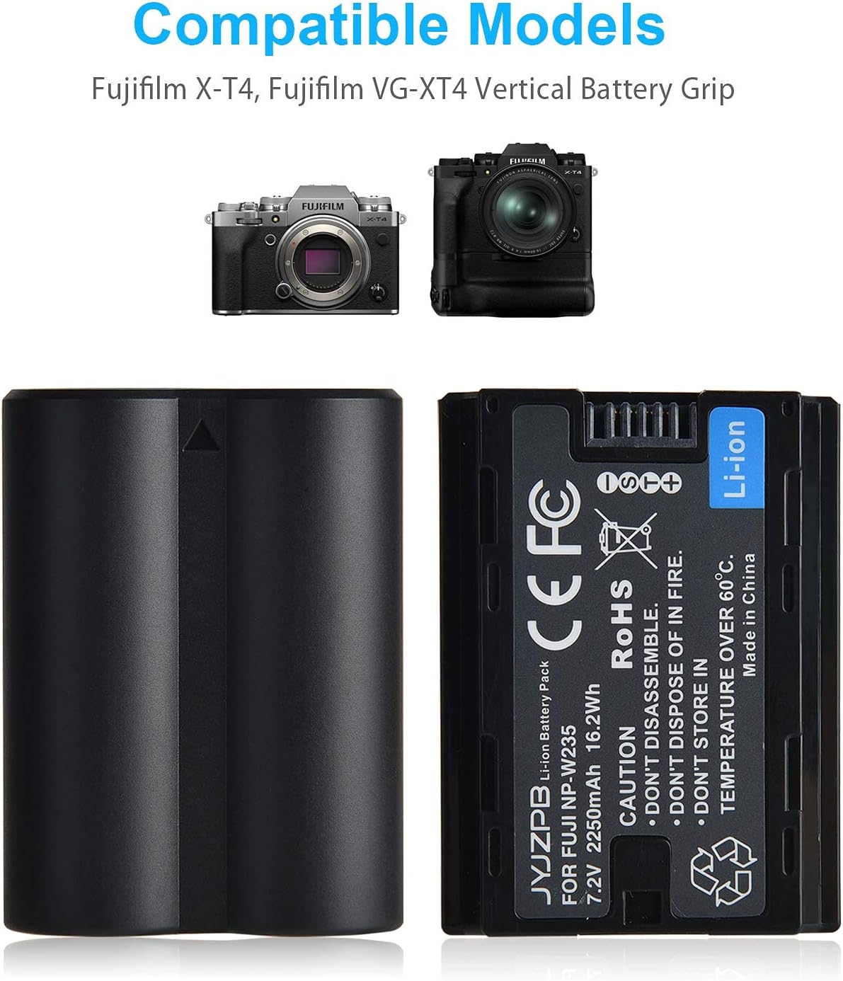 Rechargeable Li-Ion Camera Battery 2-Pack with Battery Charger L786609