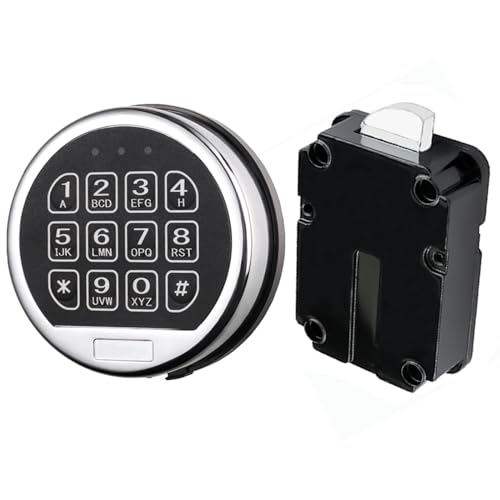Chrome Digital Keypad Electronic Safe Lock C265215