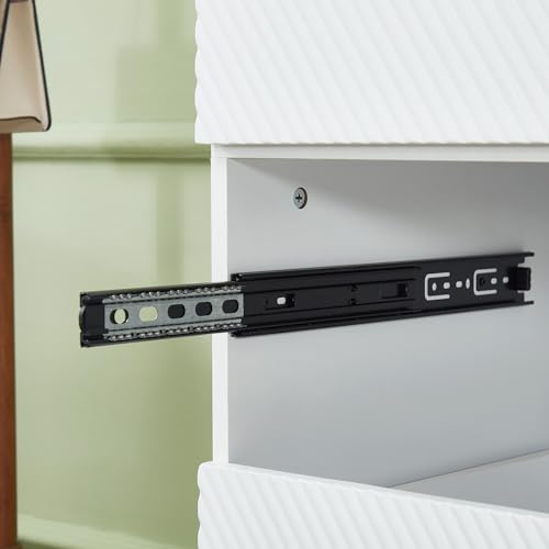 White 4 Doors 3 Drawers Wooden Closet Cabinet Wardrobe Armoire E79392