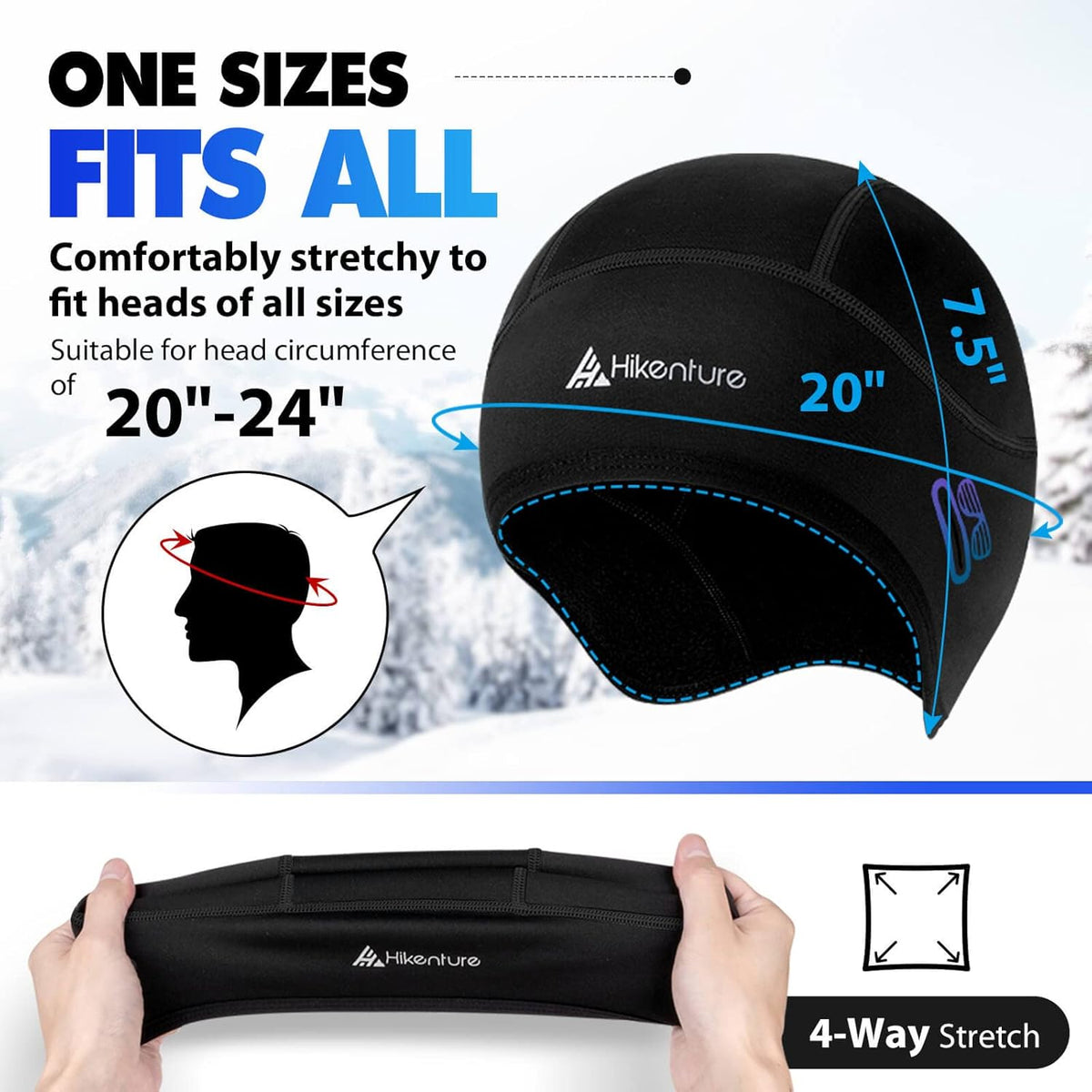 2-Pack Thermal Cycling Skull Cap S585055