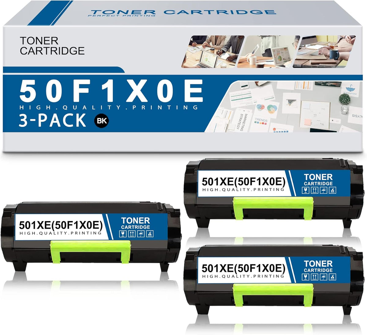 Compatible Remanufactured Toner Cartridge Replacement 3 Black U9431
