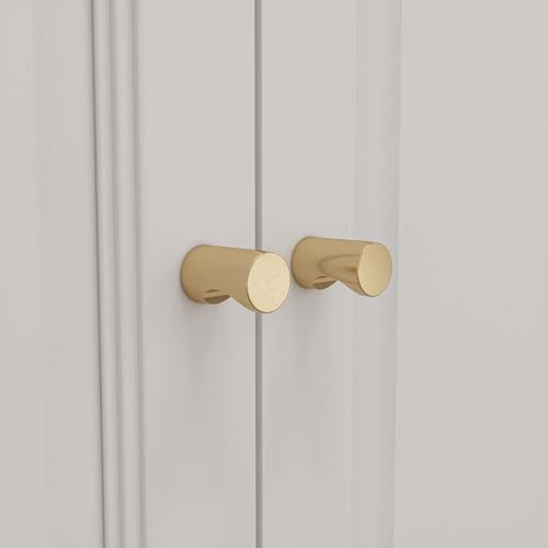 White 6-Door Large Armoire Wardrobe with 3 Drawers & 2 Hanging Rod D5644