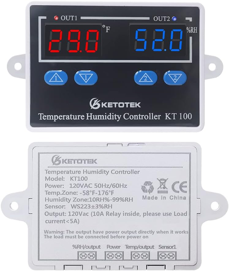 Digital Thermostat Module 120V 110V 10A Fahrenheit Display P8464