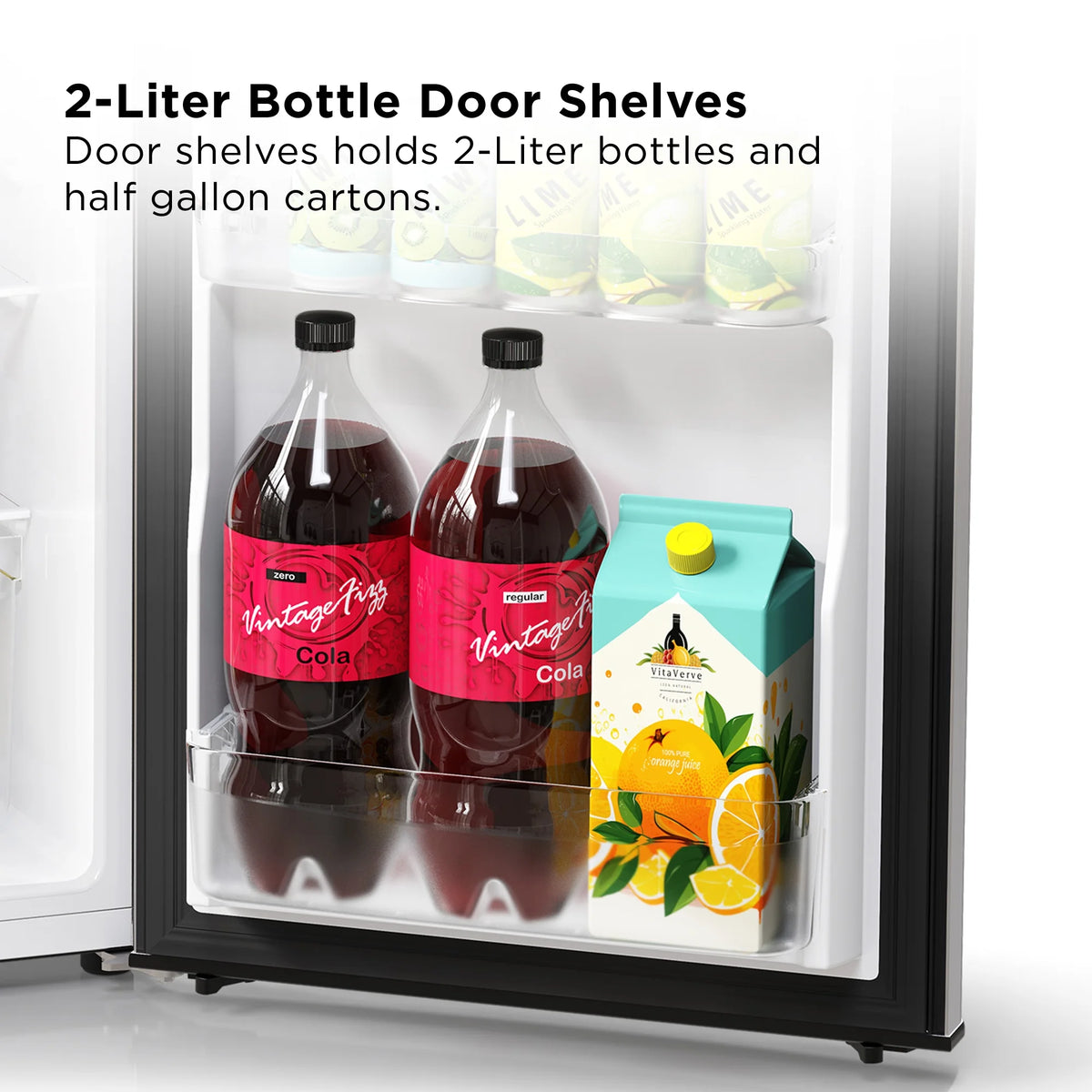 4.5 Cu. ft. Two Door Refrigerator Stainless Look T214487