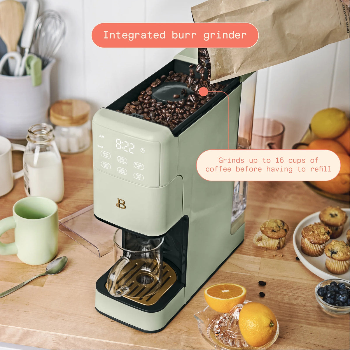 Sage Green Programmable Single Serve Coffee Maker T896882