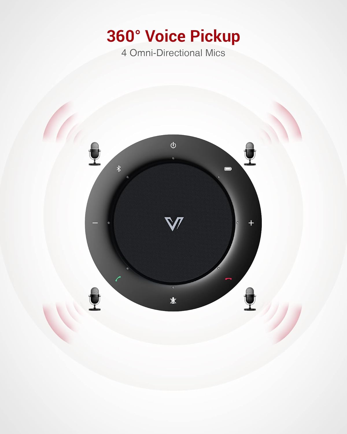 USB/Bluetooth Speakerphone with 4 AI Mics U5359