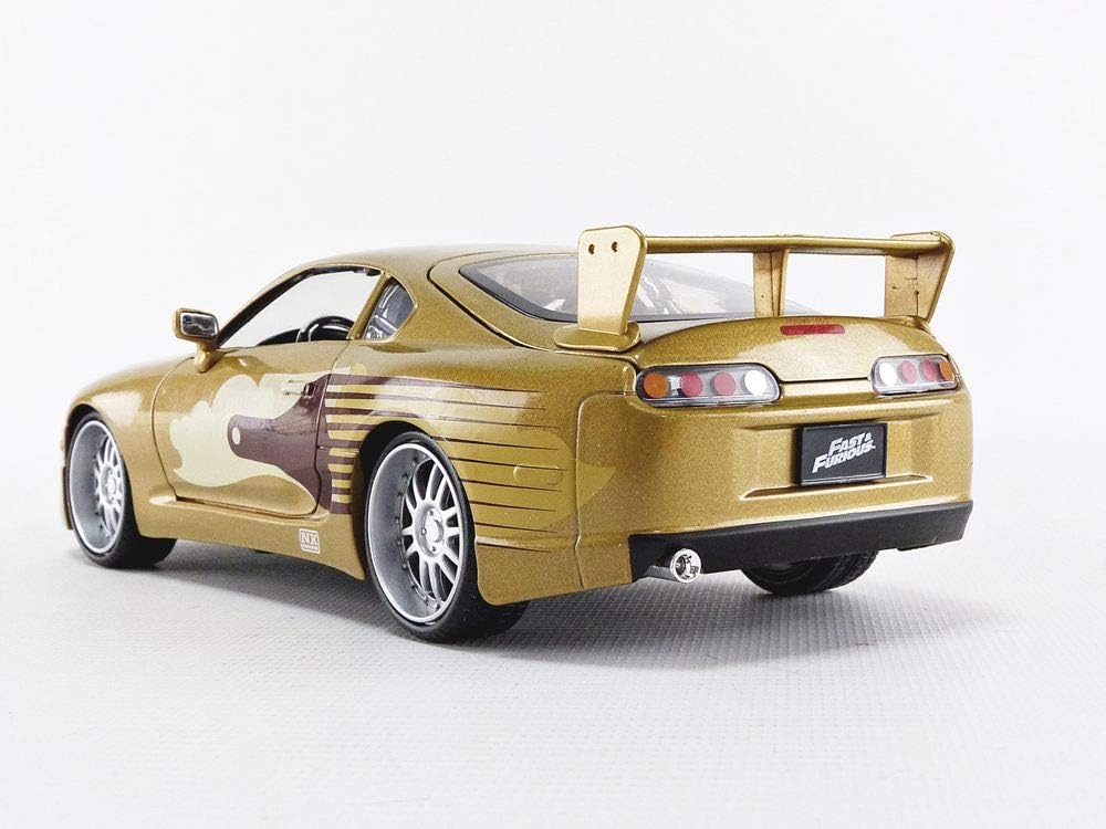 Gold 1:24 Scale Die-Cast Toyota Supra Toy Car A39186