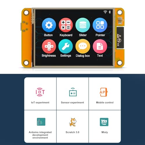 2 Pack 2.8" ESP32 Development Board WiFi Bluetooth Dual-core 240x320 Smart LCD Display TFT Module Touch Screen Z8944