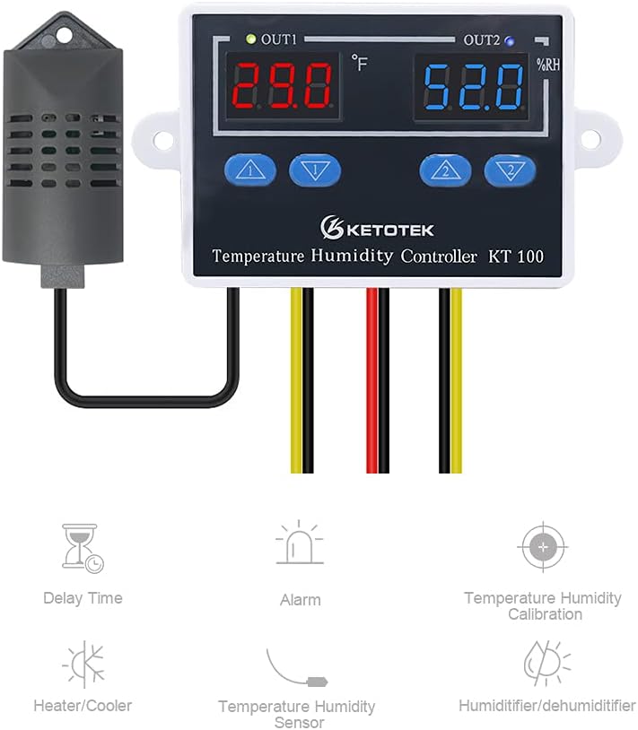 Digital Thermostat Module 120V 110V 10A Fahrenheit Display P8464