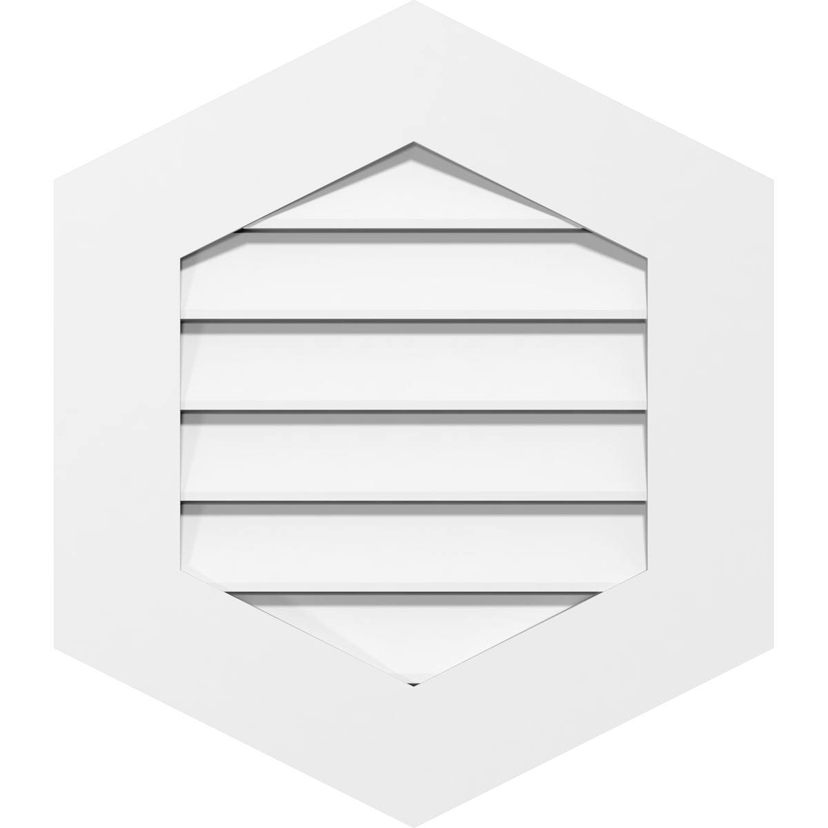 Vertical Peaked Surface Mount PVC Gable Vent B6727