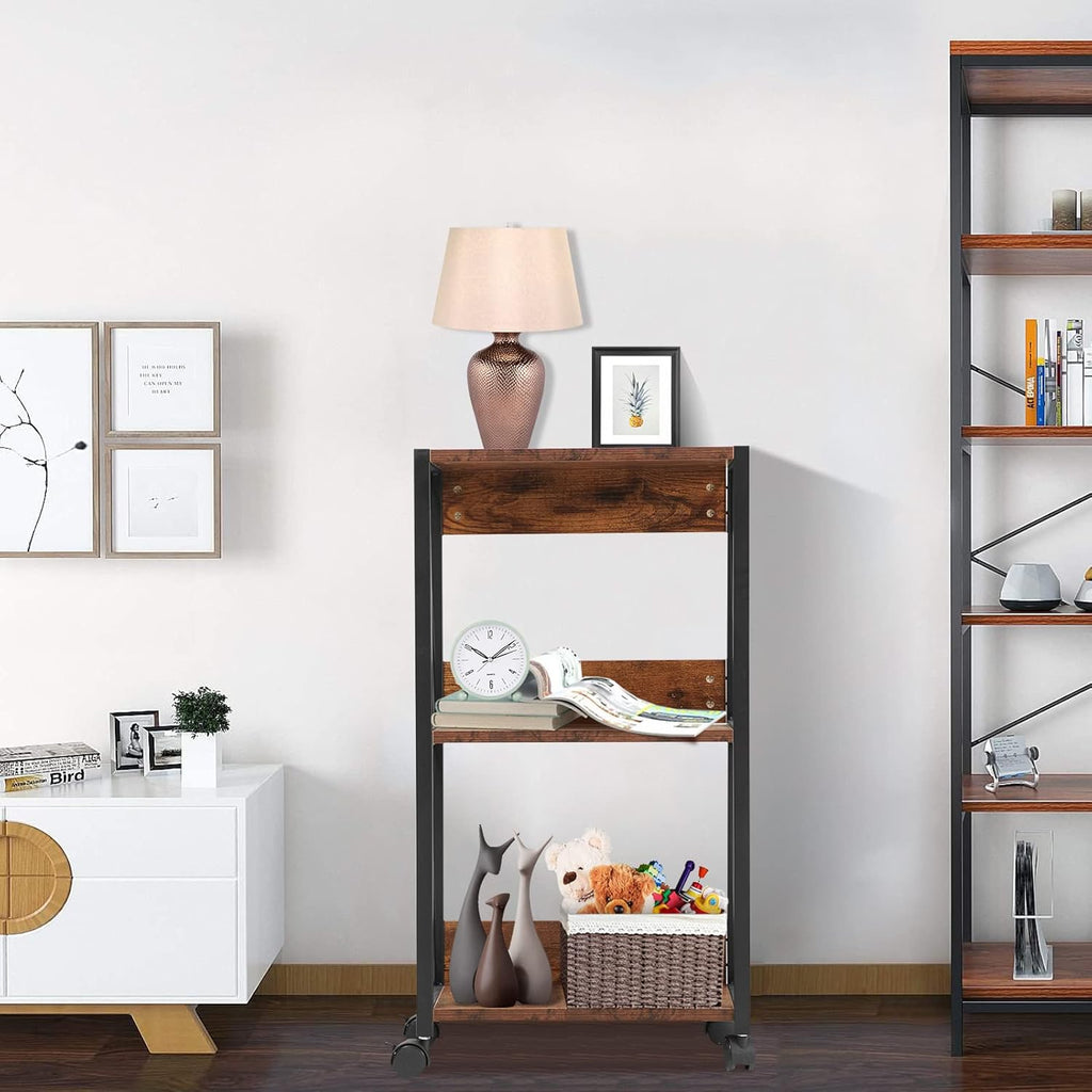 3-Tier Rolling Printer Cart with Storage Z6374